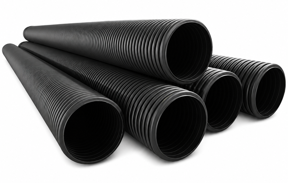 Telecom black corrugated pipe